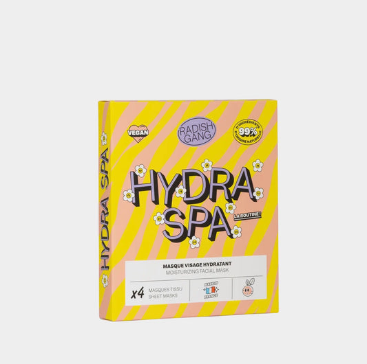 [ Pack Hydra Spa.] set de 4 masques hydratant en tissus.