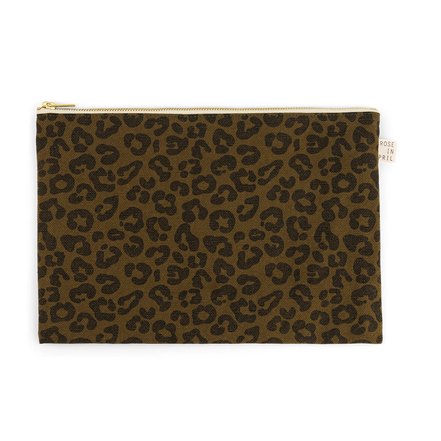 Pochette : 30x21cm graou marron-kaki