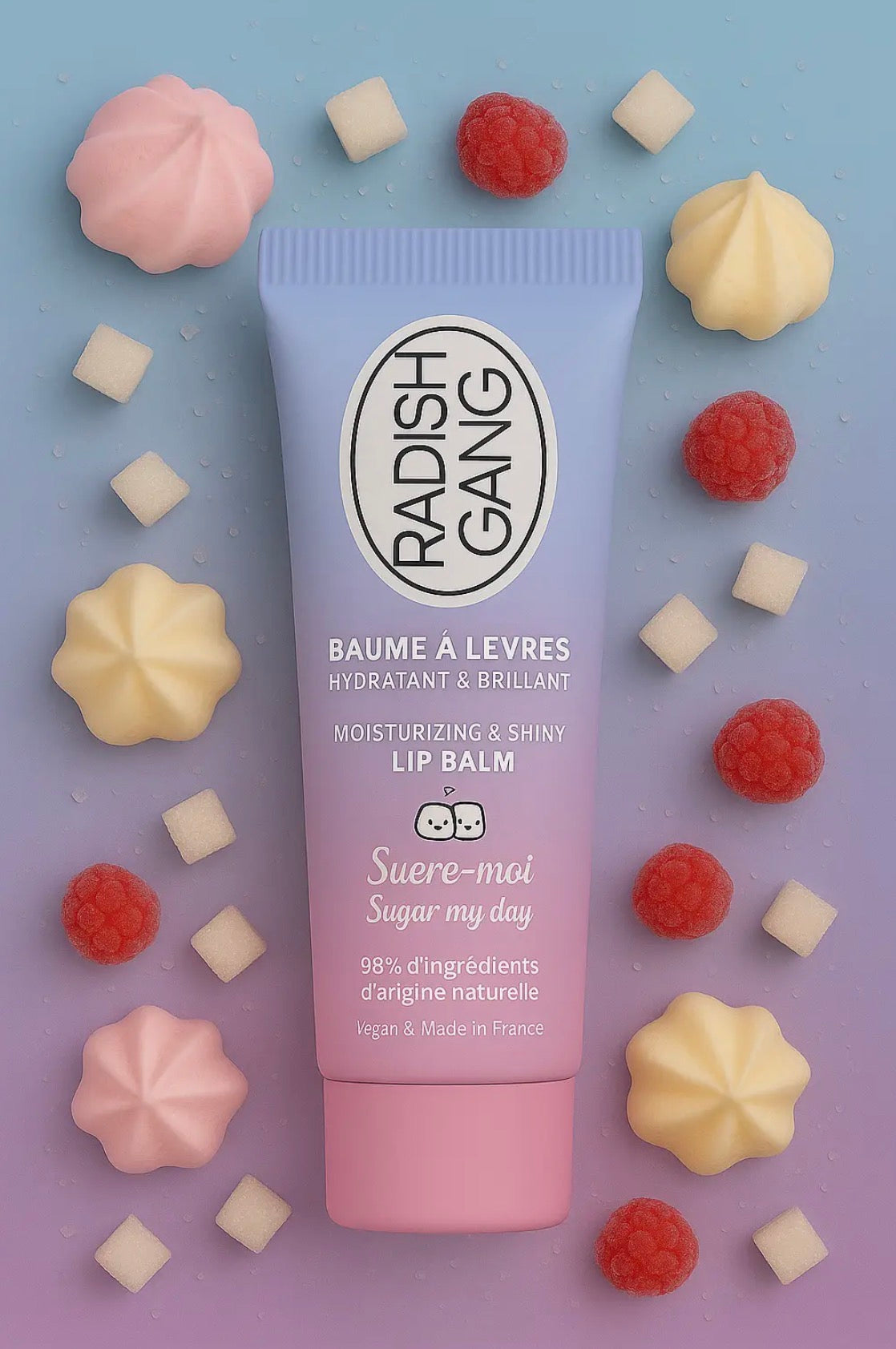 [ Sugar My Day.] baume à lèvres hydratant, transparent