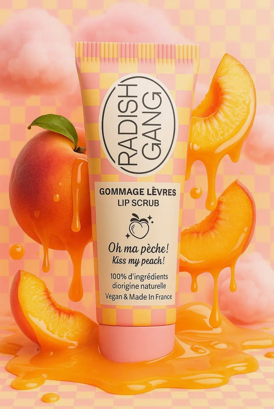 [ Kiss My Peach.] gommage lèvres à la pêche