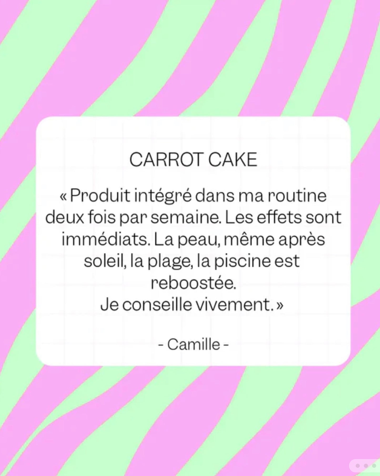 [ Masque Carrot Cake.]